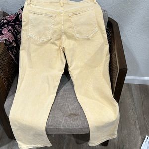 Brand new banana republic size 31 yellow color jeans .